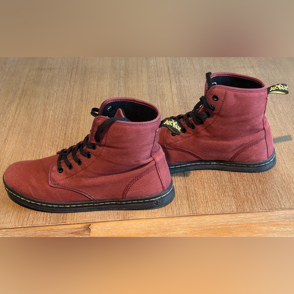 Dr. Martens Burgundy Ankle Boots